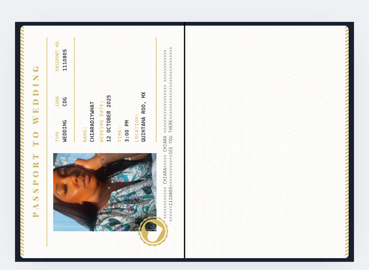 Destination Wedding Passport