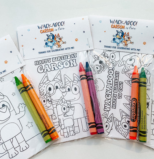 Coloring Book Party Favors