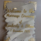 Welcome Party Acrylic Sign