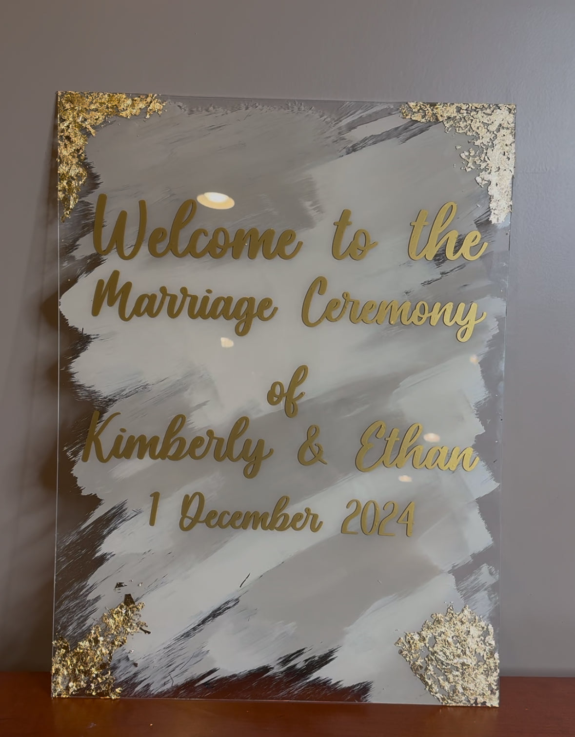 Welcome Party Acrylic Sign