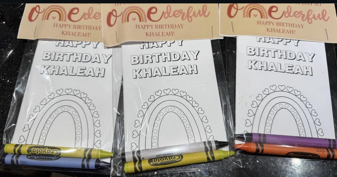 Coloring Book Party Favors